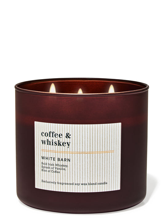 Coffee & Whiskey 3-Wick Candle