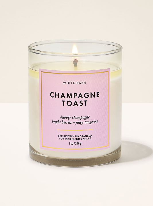 Champagne Toast Single Wick Candle