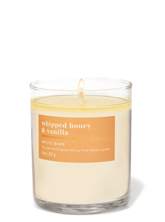 Whipped Honey & Vanilla Single Wick Candle