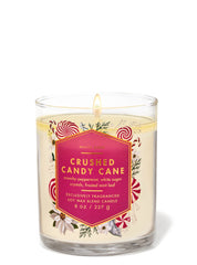 Crushed Candy Cane Single Wick Candle