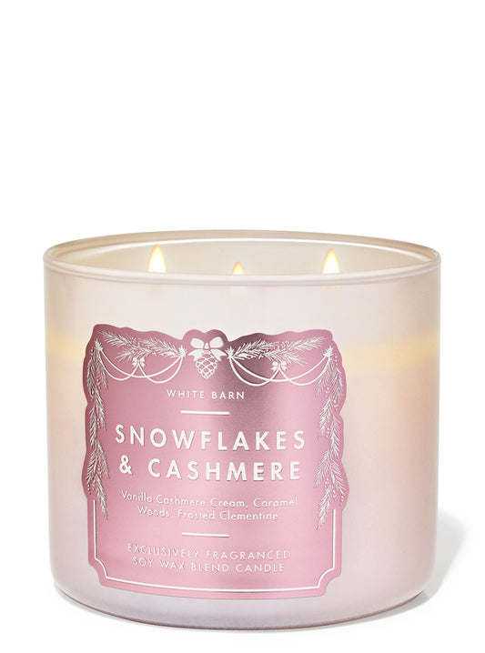 Snowflakes & Cashmere 3-Wick Candle