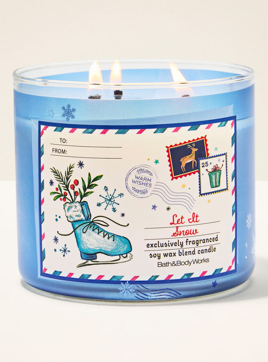 Let it Snow 3-Wick Candle