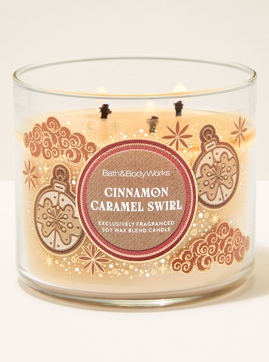Cinnamon Caramel Swirl 3-Wick Candle