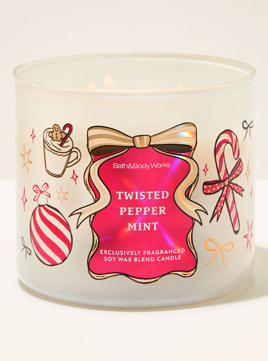 Twisted Peppermint 3-Wick Candle