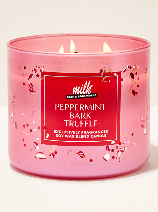 Peppermint Bark Truffle 3-Wick Candle