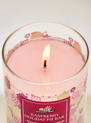 Raspberry Holiday Pie Bar Single Wick Candle