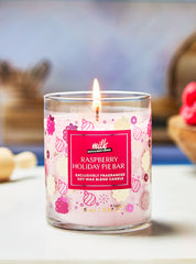 Raspberry Holiday Pie Bar Single Wick Candle