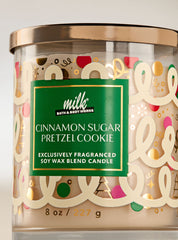 Cinnamon Sugar Pretzel Cookie Single Wick Candle