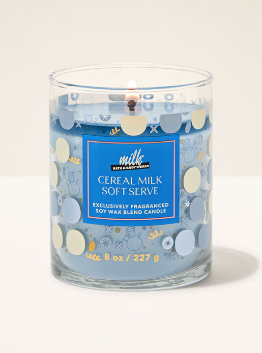 Cereal Milk Soft Serve Single Wick Candle