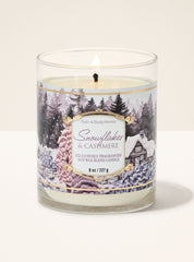 Snowflakes & Cashmere Single Wick Candle