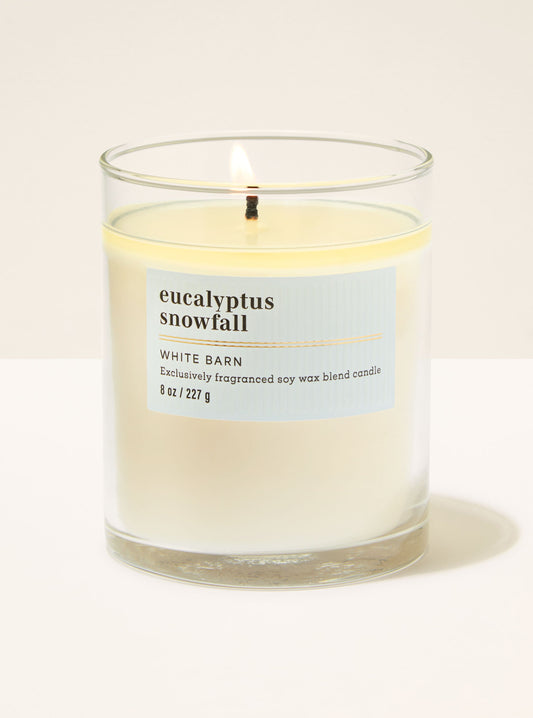 Eucalyptus Snowfall Single Wick Candle