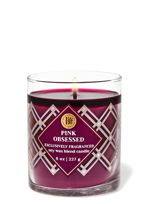 Pink Obsessed Single Wick Candle