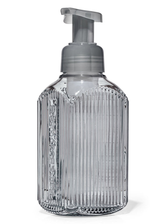 Charcoal Vertical Lines Gentle & Clean Foaming Hand Soap Dispenser