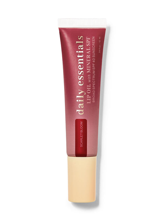 Scarlet Bloom Lip Oil with Mineral SPF 40