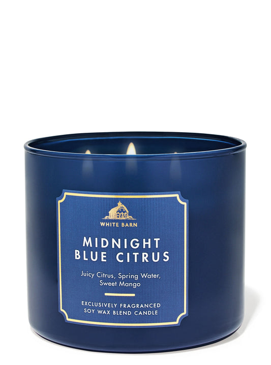 Midnight Blue Citrus 3-Wick Candle