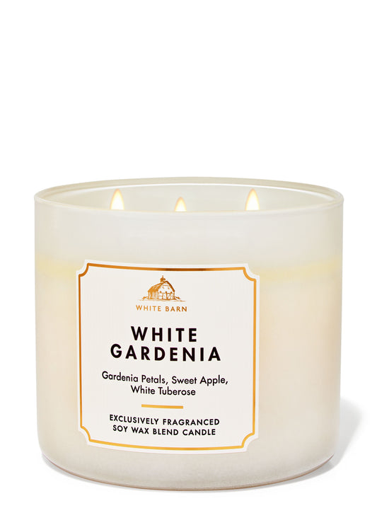 White Gardenia 3-Wick Candle