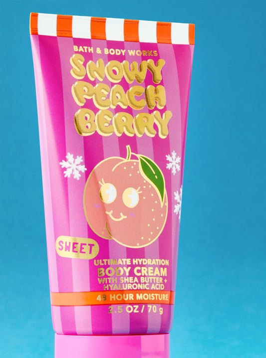 Snowy Peach Berry Travel Size Ultimate Hydration Body Cream