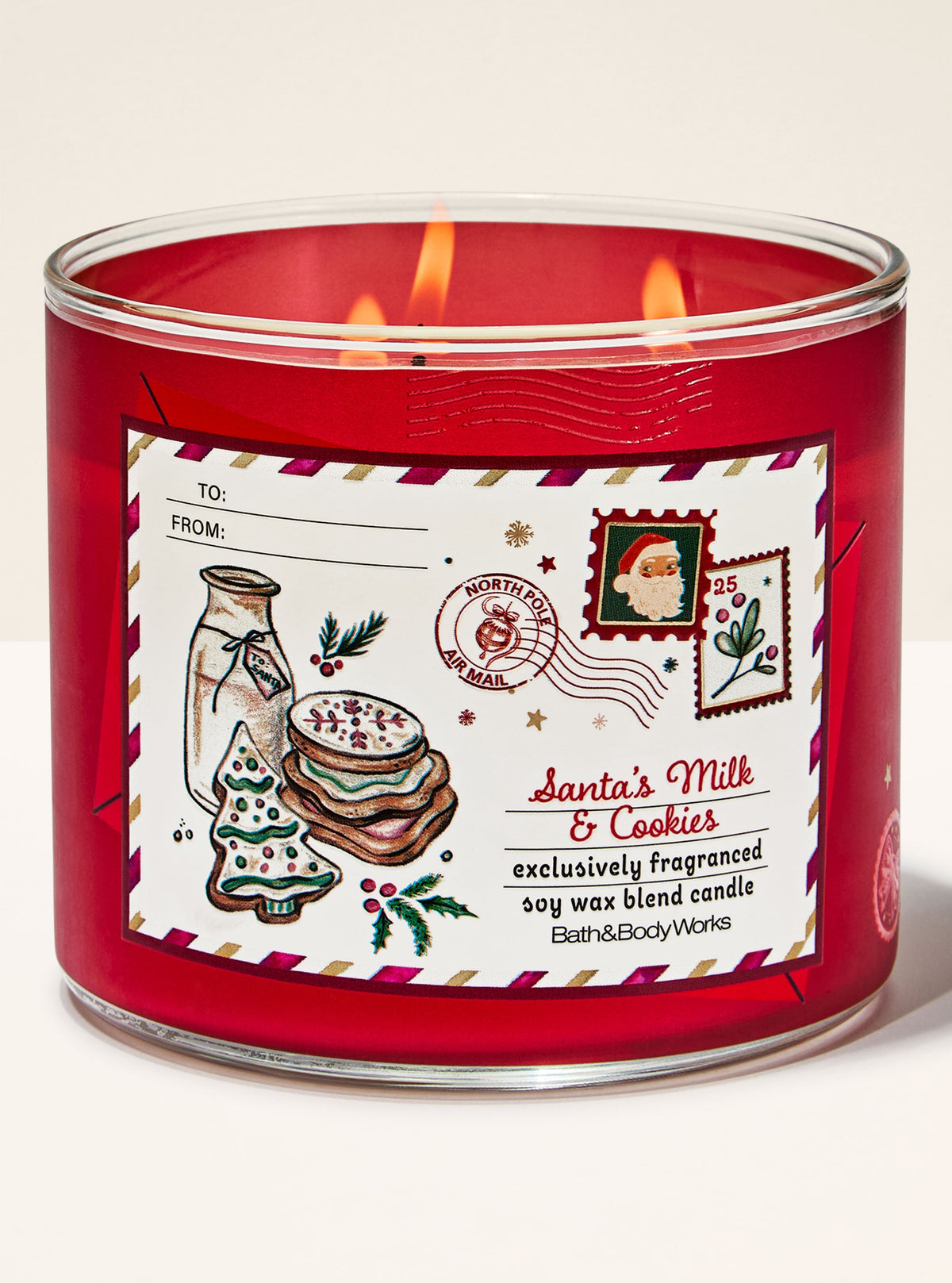 Santa's Milk & Cookies 3-Wick Candle