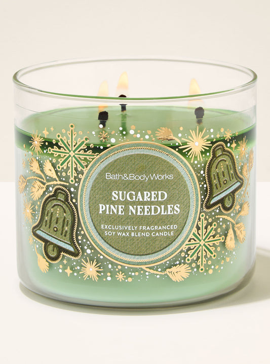 Sugared Pine Needles 3-Wick Candle