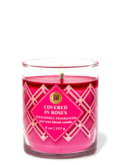 Covered In Roses Single Wick Candle