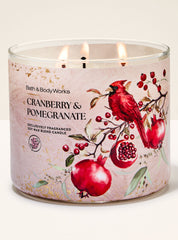 Cranberry & Pomegranate 3-Wick Candle