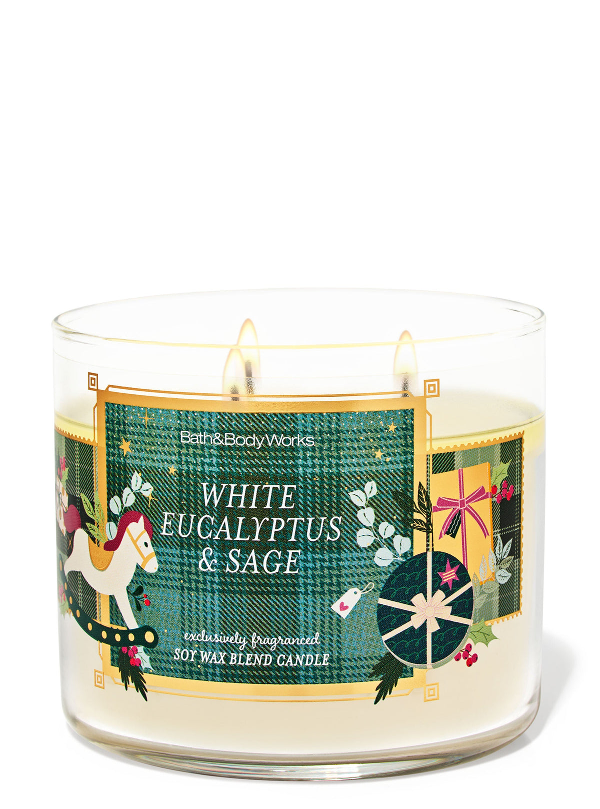 White Eucalyptus & Sage 3-Wick Candle