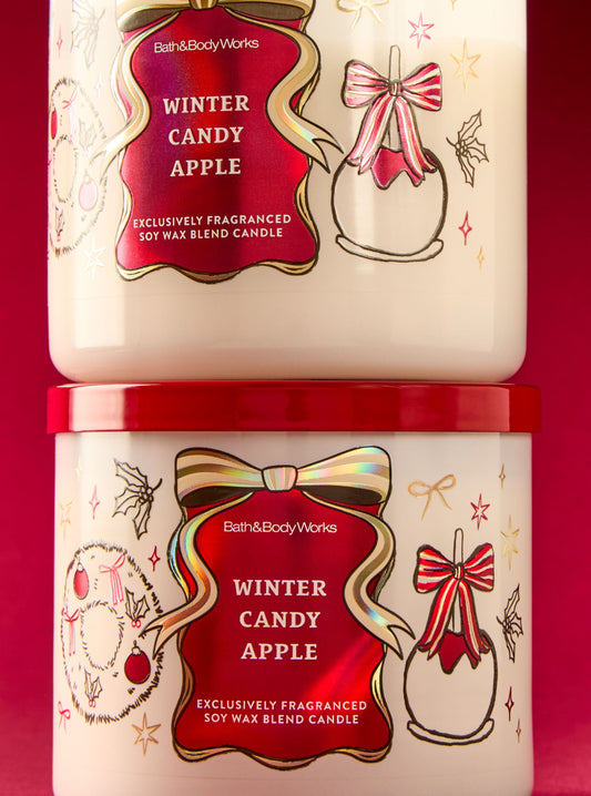 Winter Candy Apple 3-Wick Candle