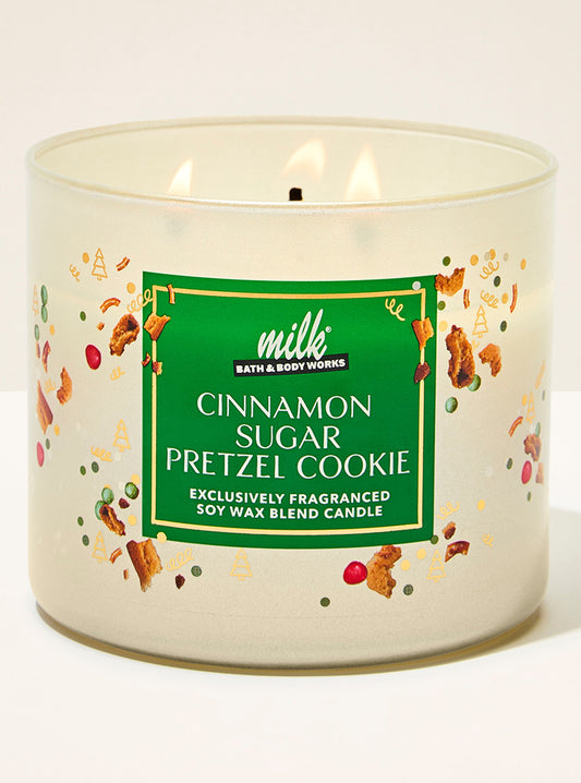 Cinnamon Sugar Pretzel Cookie 3-Wick Candle