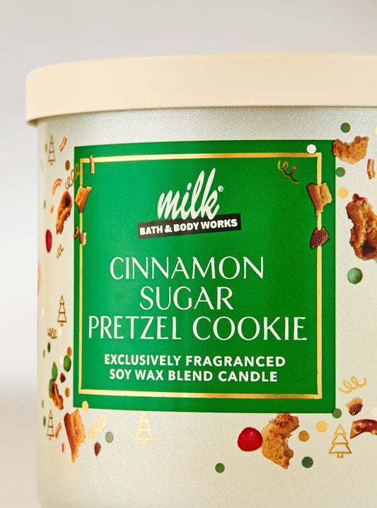 Cinnamon Sugar Pretzel Cookie 3-Wick Candle