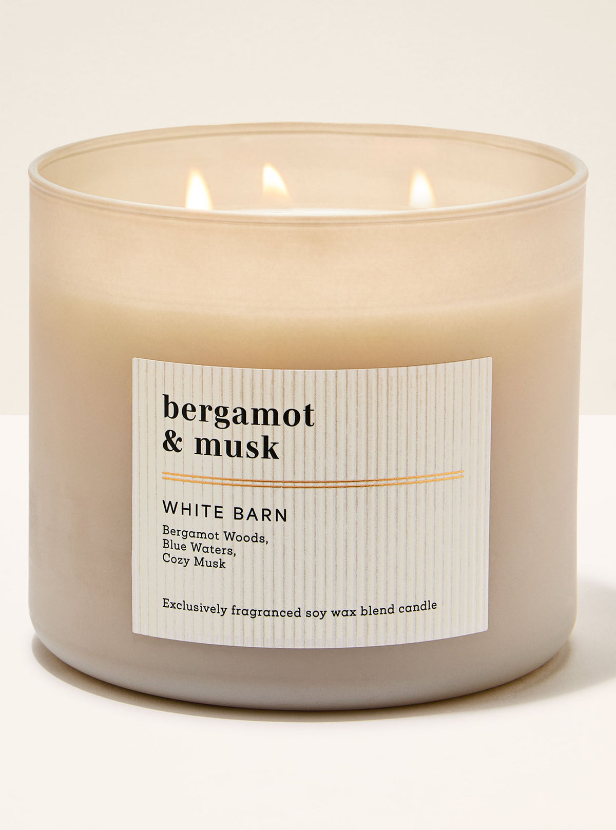 Bergamot & Musk 3-Wick Candle