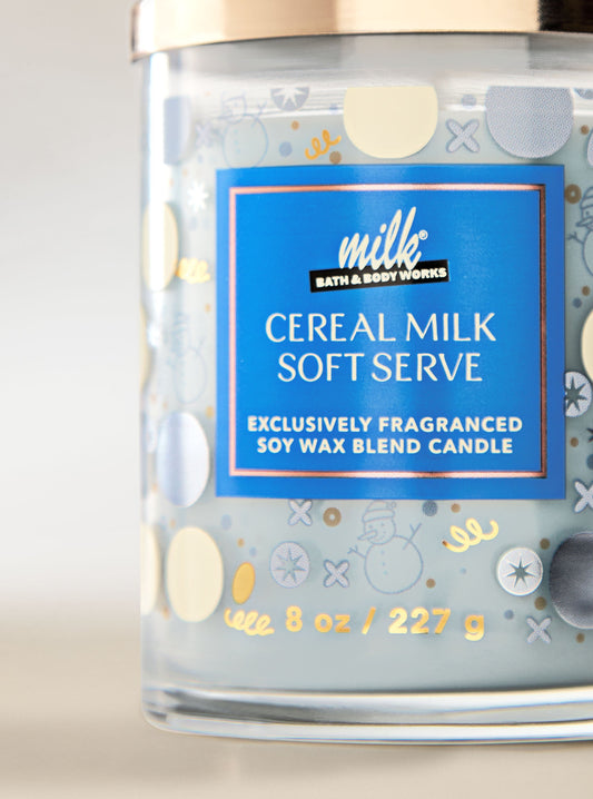 Cereal Milk Soft Serve Single Wick Candle
