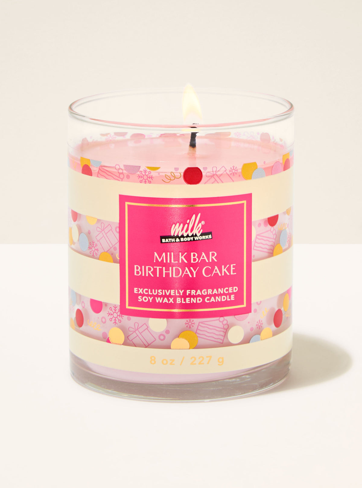 Milk Bar Birthday Cake Single Wick Candle